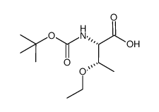 Boc-(2S,3S)-2-amino-3-ethoxybutanoic acid结构式