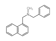 1-Naphthalenemethanamine,N-methyl-N-(phenylmethyl)- Structure