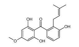 2,3',6-Trihydroxy-4-methoxy-2'-(3-methyl-2-butenyl)benzophenone structure