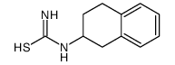 1,2,3,4-tetrahydronaphthalen-2-ylthiourea Structure