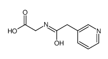 2-[(2-pyridin-3-ylacetyl)amino]acetic acid结构式