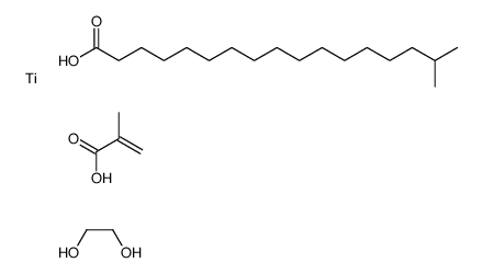 ethane-1,2-diol,16-methylheptadecanoic acid,2-methylprop-2-enoic acid,titanium Structure