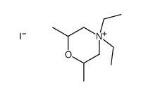 4,4-diethyl-2,6-dimethylmorpholin-4-ium,iodide Structure