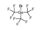 Tris(trifluoromethyl)bromogermane structure