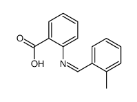 2-[(2-methylphenyl)methylideneamino]benzoic acid Structure