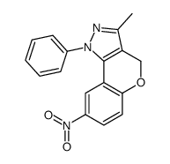 3-methyl-8-nitro-1-phenyl-4H-chromeno[4,3-c]pyrazole Structure