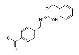 benzyl N-[(4-carbonochloridoylphenyl)methyl]carbamate结构式