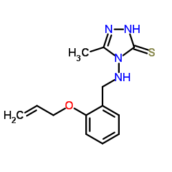 4-(2-Allyloxy-benzylamino)-5-methyl-4H-[1,2,4]triazole-3-thiol Structure