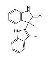 3-methyl-3-(3-methylindol-2-yl)-2,3-dihydro-1H-indol-2-one Structure