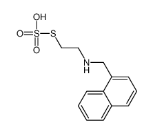 S-beta-N-(1-Methylnaphthyl)aminoethylthiosulfuric acid Structure