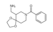 8-benzoyl-6-aminomethyl-1,4-dioxa-8-aza-spiro[4.5]decane结构式