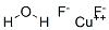 COPPER(II) FLUORIDE HYDRATE Structure