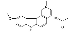 10-methoxy-2-methyl-1,6a,7,7a,11a,11b-hexahydropyrido[4,3-c]carbazol-7-ium,acetate Structure