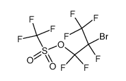 2-bromo-1,1,2,3,3,3-hexafluoropropyl trifluoromethanesulfonate结构式