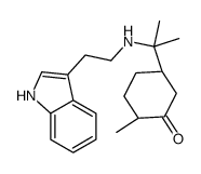 (2R,5R)-5-[2-[2-(1H-indol-3-yl)ethylamino]propan-2-yl]-2-methylcyclohexan-1-one Structure