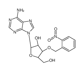 (2R,3R,4S,5R)-2-(6-aminopurin-9-yl)-5-(hydroxymethyl)-4-[(2-nitrophenyl)methoxy]oxolan-3-ol结构式