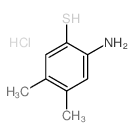 4, 5-Dimethyl-2-aminobenzenethiol hydrochloride结构式