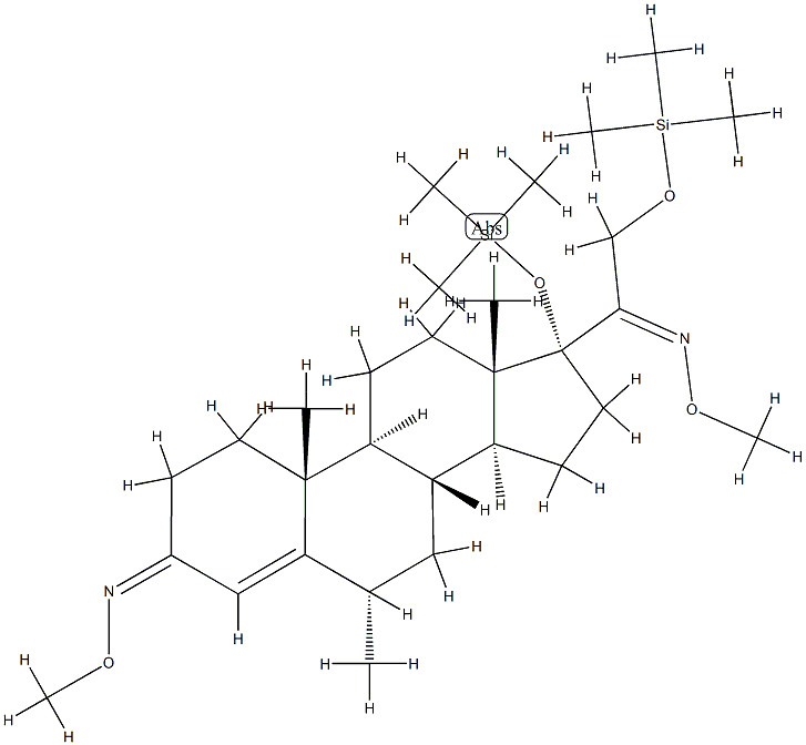 6α-Methyl-17,21-bis[(trimethylsilyl)oxy]pregn-4-ene-3,20-dione bis(O-methyl oxime) picture