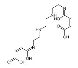 4-[2-[2-[2-(3-carboxyprop-2-enoylamino)ethylamino]ethylamino]ethylamino]-4-oxobut-2-enoic acid Structure