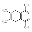 6,7-dimethyl-5,8-dihydronaphthalene-1,4-diol structure