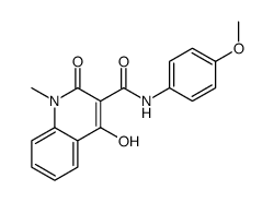 3-Quinolinecarboxamide, 1,2-dihydro-4-hydroxy-N-(4-methoxyphenyl)-1-me thyl-2-oxo- Structure