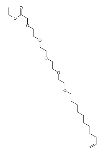 ethyl 2-[2-[2-[2-(2-undec-10-enoxyethoxy)ethoxy]ethoxy]ethoxy]acetate结构式