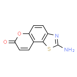 7H-Pyrano[2,3-g]benzothiazol-7-one,2-amino-(9CI) Structure