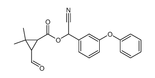 (RS)α-cyano-3-phenoxy-benzyl 2,2-dimethyl-3-formyl-cyclopropane-1-carboxylate Structure