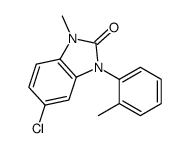 2H-Benzimidazol-2-one, 1,3-dihydro-5-chloro-3-(2-methylphenyl)-1-methy l-结构式