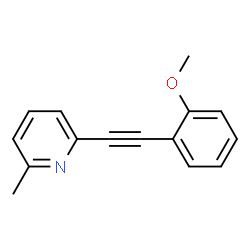 2-Picoline,6-[(o-methoxyphenyl)ethynyl]-(8CI)结构式