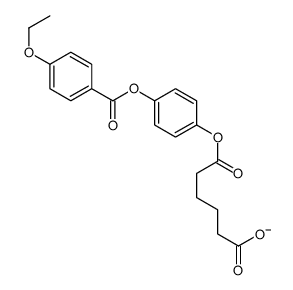 6-[4-(4-ethoxybenzoyl)oxyphenoxy]-6-oxohexanoate结构式