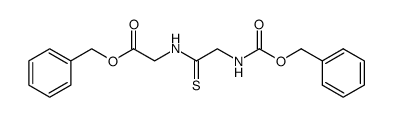 N-(N-((phenylmethoxy)carbonyl)thioglycyl)glicine phenylmethyl ester Structure