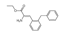 ethyl 2-amino-3-(2-benzylphenyl)propenoate Structure