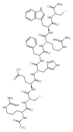 Acetyl-(D-Arg10,Cys11,D-Phe14,Cys17)-β-MSH (10-17) amide trifluoroacetate salt picture