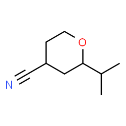 2H-Pyran-4-carbonitrile,tetrahydro-2-(1-methylethyl)-(9CI) Structure