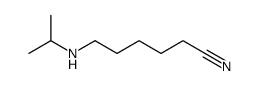 6-(propan-2-ylamino)hexanenitrile Structure