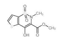 4-羟基-2-甲基-2H-噻吩并[2,3-e][1,2]-噻嗪-3-羧酸甲酯 1,1-二氧化物结构式