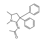 N-(1,5-dimethyl-3,3-diphenylpyrrolidin-2-ylidene)acetamide结构式