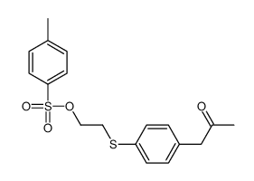 2-[4-(2-oxopropyl)phenyl]sulfanylethyl 4-methylbenzenesulfonate结构式