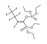 diethyl (Z)-1-(diethoxyphosphinyl)oxy-1-perfluorobutenephosphonate结构式