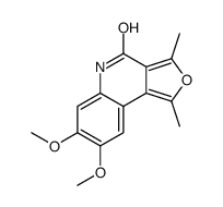 7,8-dimethoxy-1,3-dimethyl-5H-furo[3,4-c]quinolin-4-one Structure