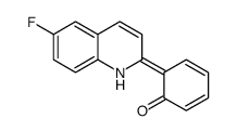 6-(6-fluoro-1H-quinolin-2-ylidene)cyclohexa-2,4-dien-1-one Structure