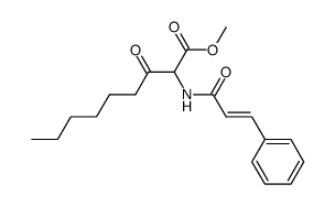 methyl 2-cinnamoylamino-3-oxononanoate Structure