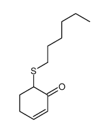 6-hexylsulfanylcyclohex-2-en-1-one Structure