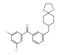 3-CHLORO-3'-[8-(1,4-DIOXA-8-AZASPIRO[4.5]DECYL)METHYL]-5-FLUOROBENZOPHENONE picture