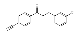 3-(3-CHLOROPHENYL)-4'-CYANOPROPIOPHENONE结构式