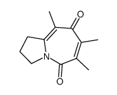 6,7,9-trimethyl-2,3-dihydro-1H-pyrrolo[1,2-a]azepine-5,8-dione结构式