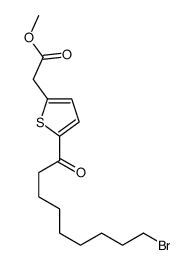 methyl 2-[5-(9-bromononanoyl)thiophen-2-yl]acetate Structure