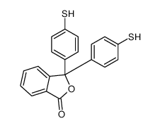 3,3-bis(4-sulfanylphenyl)-2-benzofuran-1-one结构式