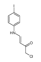 1-chloro-4-(4-iodoanilino)but-3-en-2-one Structure